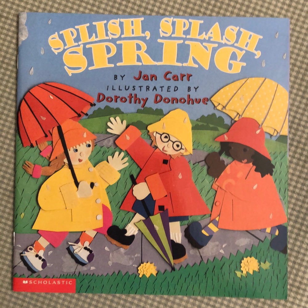 NWOT - SPLISH SPLASH SPRING BY JAN CARR 2002 JUVENILE NONFICTION - #287